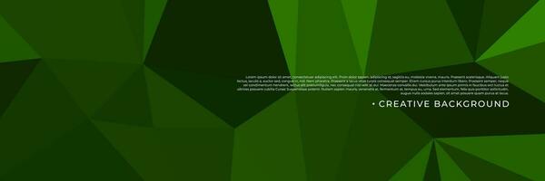 abstract green triangles background for design template vector