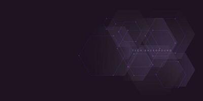 modern futuristic technology background vector