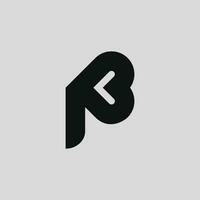 Letter P logo with Heart vector