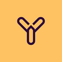 Y line logo vector