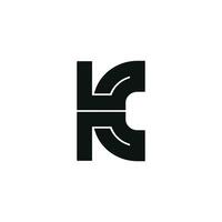 Minimalist Letter K Logo vector