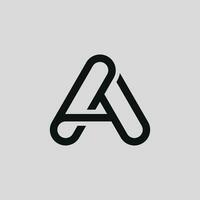 Double A letter logo vector