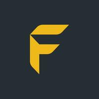 modern letter F logo vector