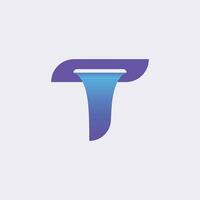 3d Letter T Logo vector