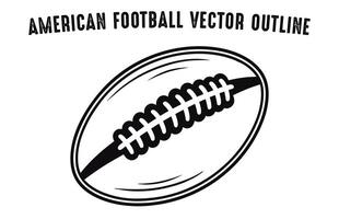 americano fútbol americano contorno vector, gratis rugby fútbol americano clipart vector