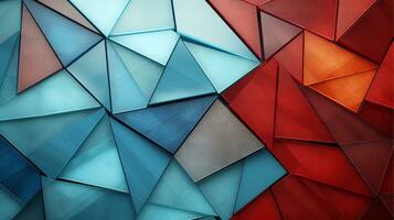 Wood marquetry wall parquet, abstract pattern background, Generative AI illustration photo