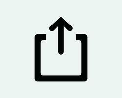 Share Icon Sharing Social Web Forward Distribute Button App Comminucate Technology Media Flat Black White Outline Line Shape Sign Symbol EPS Vector