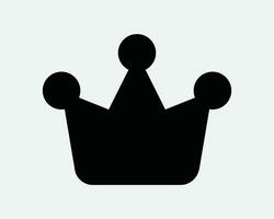 Crown Icon Royal Headwear King Queen Head Ware Emperor Luxury Prince Princess Outfit Preist Black White Shape Line Outline Sign Symbol EPS Vector