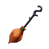 bezemsteel. halloween icoon 3d png