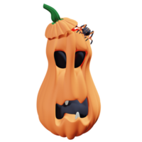 pompoen. halloween icoon 3d png