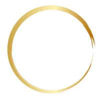 Golden circle for wedding ornament png