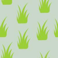 Vector grass pattern. Seamless pattern of grass leaves.