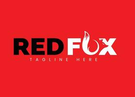 fox logo design free template vector