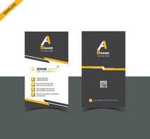 Free vector Creative Vertical Business Card Template.