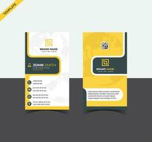 Free vector Creative Vertical Business Card Template.