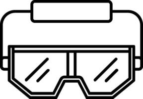 Safety googles Vector Icon