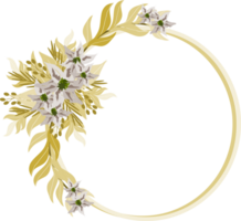 floral couronne Cadre png