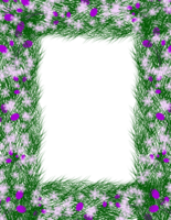 Rectangle winter frame with snowflake border png