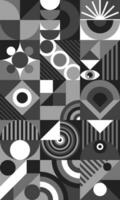 Bauhaus minimal background 20s geometric style vector