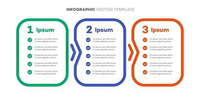 infografía modelo cronograma proceso 3 opción vector