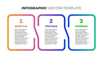 Infographic template timeline process 3 option vector