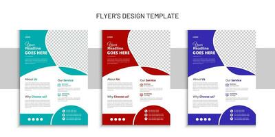 Modern Corporate Business, Flyer Design Template, perfect for creative professional Business, Creative Styles Flyer Design Layout Template in A4, Vector Unique Design Template.