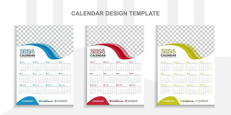 2024 calendar and daily weekly monthly personal planner diary template in  classic strict style. 4779213 Vector Art at Vecteezy