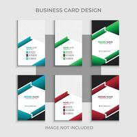 vector moderno profesional negocio tarjeta diseño, resumen sencillo creativo márketing agencia visitando tarjeta diseño modelo con 3 colores concepto.
