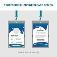 Professional business id card design, rest vector