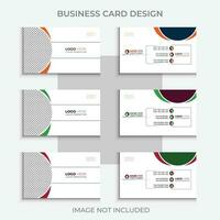 Vector modern professional business card design, abstract simple creative marketing agency visiting card design template with 3color concept.