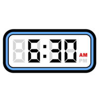 Digital Clock Time at 6.30 AM, Digital Clock 12 Hour Format png