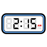 Digital Clock Time at 2.15 AM, Digital Clock 12 Hour Format png