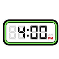 digital reloj hora a 4.00 pm, digital reloj 12 hora formato png