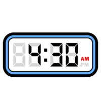 Digital Clock Time at 4.30 AM, Digital Clock 12 Hour Format png