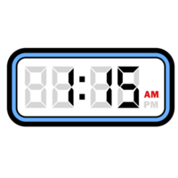 Digital Clock Time at 1.15 AM, Digital Clock 12 Hour Format png