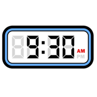 Digital Clock Time at 9.30 AM, Digital Clock 12 Hour Format png