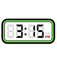 Digital Clock Time at 3.15 PM, Digital Clock 12 Hour Format png