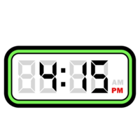 Digital Clock Time at 4.15 PM, Digital Clock 12 Hour Format png