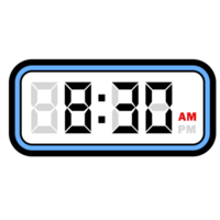 Digital Clock Time at 8.30 AM, Digital Clock 12 Hour Format png