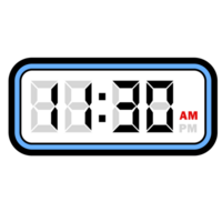 Digital Clock Time at 11.30 AM, Digital Clock 12 Hour Format png
