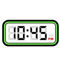 numérique l'horloge temps à 10h45 pm, numérique l'horloge 12 heure format png