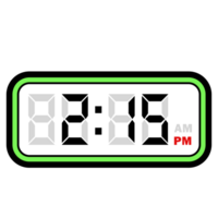 Digital Clock Time at 2.15 PM, Digital Clock 12 Hour Format png