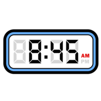 Digital Clock Time at 8.45 AM, Digital Clock 12 Hour Format png