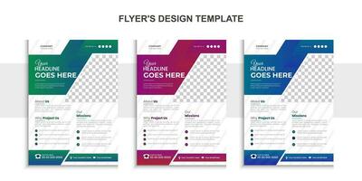 Modern Corporate Business, Flyer Design Template, perfect for creative professional Business, Creative Styles Flyer Design Layout Template in A4, Vector Unique Design Template.