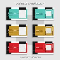 Vector modern professional business card design, abstract simple creative marketing agency visiting card design template with 3color concept.