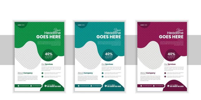 Modern Corporate Business, Flyer Design Template, perfect for creative professional Business, Creative Styles Flyer Design Layout Template in A4, Vector Unique Design Template.