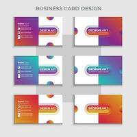 Vector modern professional business card design, abstract simple creative marketing agency visiting card design template with 3color concept.