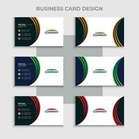 Vector modern professional business card design, abstract simple creative marketing agency visiting card design template with 3color concept.