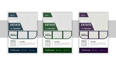 Modern Corporate Real Estate, Flyer Design Template, perfect for creative professional Business, Creative Styles Flyer Design Layout Template in A4, Vector Unique Design Template