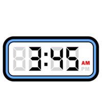 Digital Clock Time at 3.45 AM, Digital Clock 12 Hour Format png